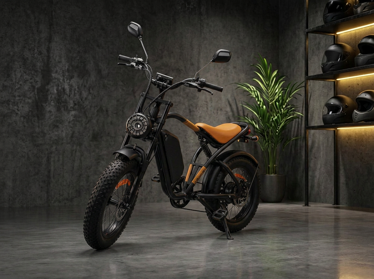 Scooter elétrica LUVVE e-Chopper — Estilo cruiser. 100% elétrica.