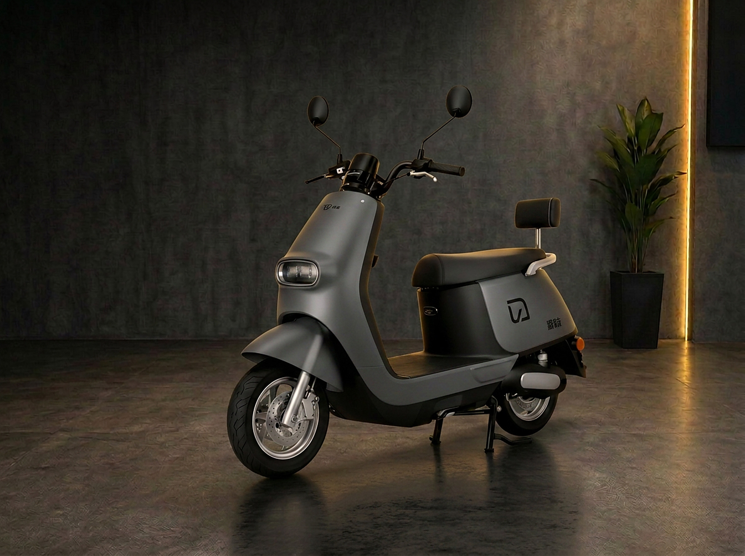 Scooter elétrica LUVVE AVA na cor Cinza