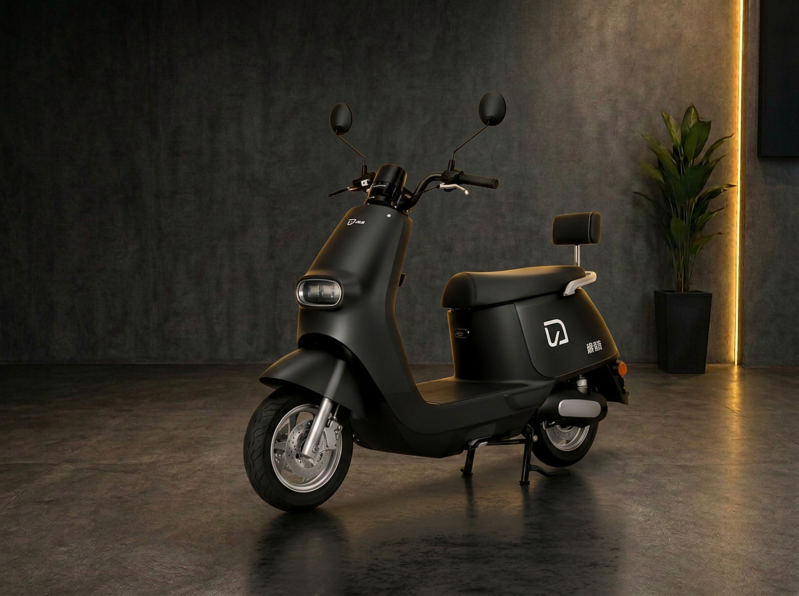 Scooter elétrica LUVVE AVA na cor Preta